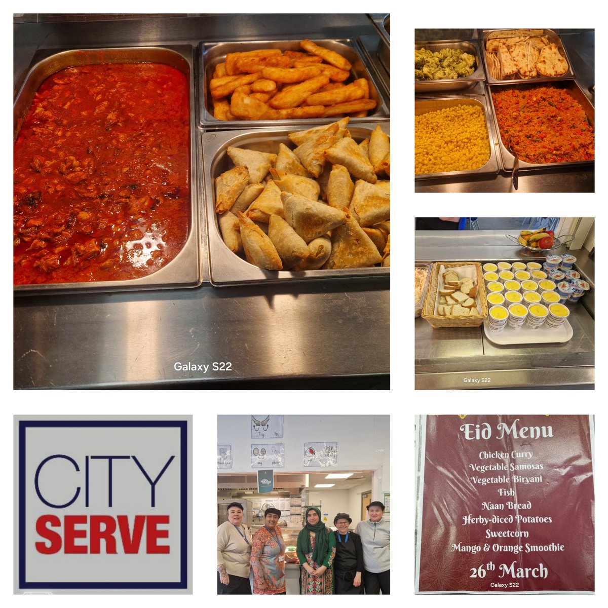 KeithCityServe's tweet photo. Cityserve @LoveCityserve organised Eid #Eid2026 celebrations at Hallmoor @HallmoorSchool  
@ForwardEdTrust were a great success! Pupils #itsallaboutthekids and teachers enjoyed a wonderful day filled with fun, laughter and community spirit😋
Well done Kav @KavKaur Amy and team👩‍🍳 https://t.co/dw7xs2BnoU