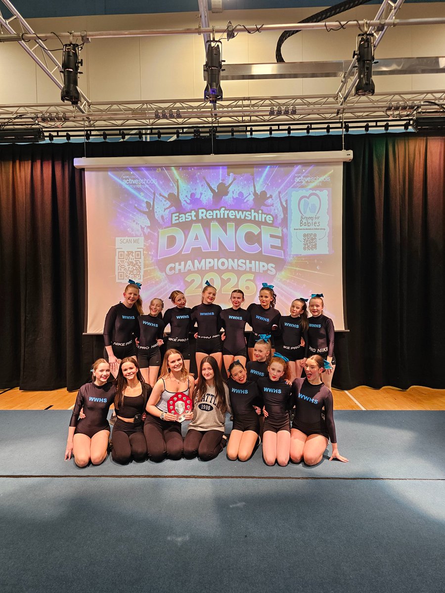 ActiveSchoolsER's tweet photo. A huge congratulations to all our performers at the ERC Secondary Dance Competition tonight 👏 🙌

Well done to our winners 🏆 

Solo - Mia 
Duet - Rosie &amp; Emily 
Team Open - St. Luke's Elevate 
Team Hip Hop - Woodfarm Hip Hop
Team Cheer - Williamwood Cheer Team https://t.co/BRbqc4EFgU