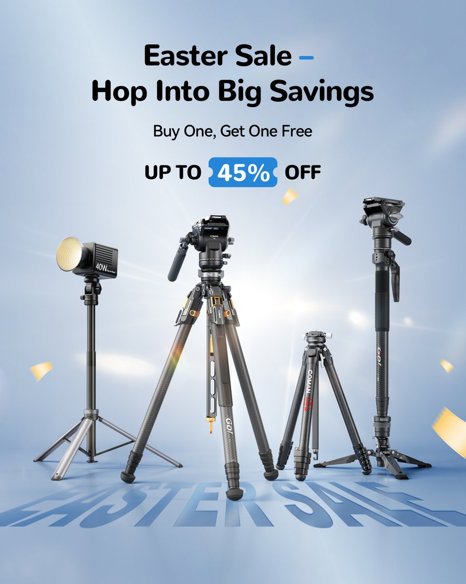 ComanStore's tweet image. 🐣 Hop Into Big Savings This Easter! 🐰
Buy One, Get One Free + Up to 45% OFF! 🌷✨

Whether you're hunting for eggs or the perfect deal, we've got you covered. These savings are egg-stra special! 🥚💛

Shop now! 
🔗 comanstore.com

#EasterSale #HopIntoSavings #COMAN