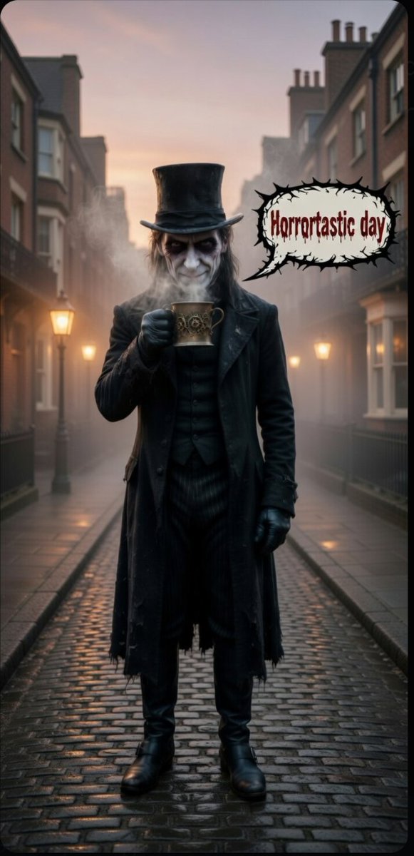 man_monster3's tweet image. Good morning everyone,
if it's gonna be a Horrortastic day make sure you start it the right way. 🎩 ☕
#HorrorFamily