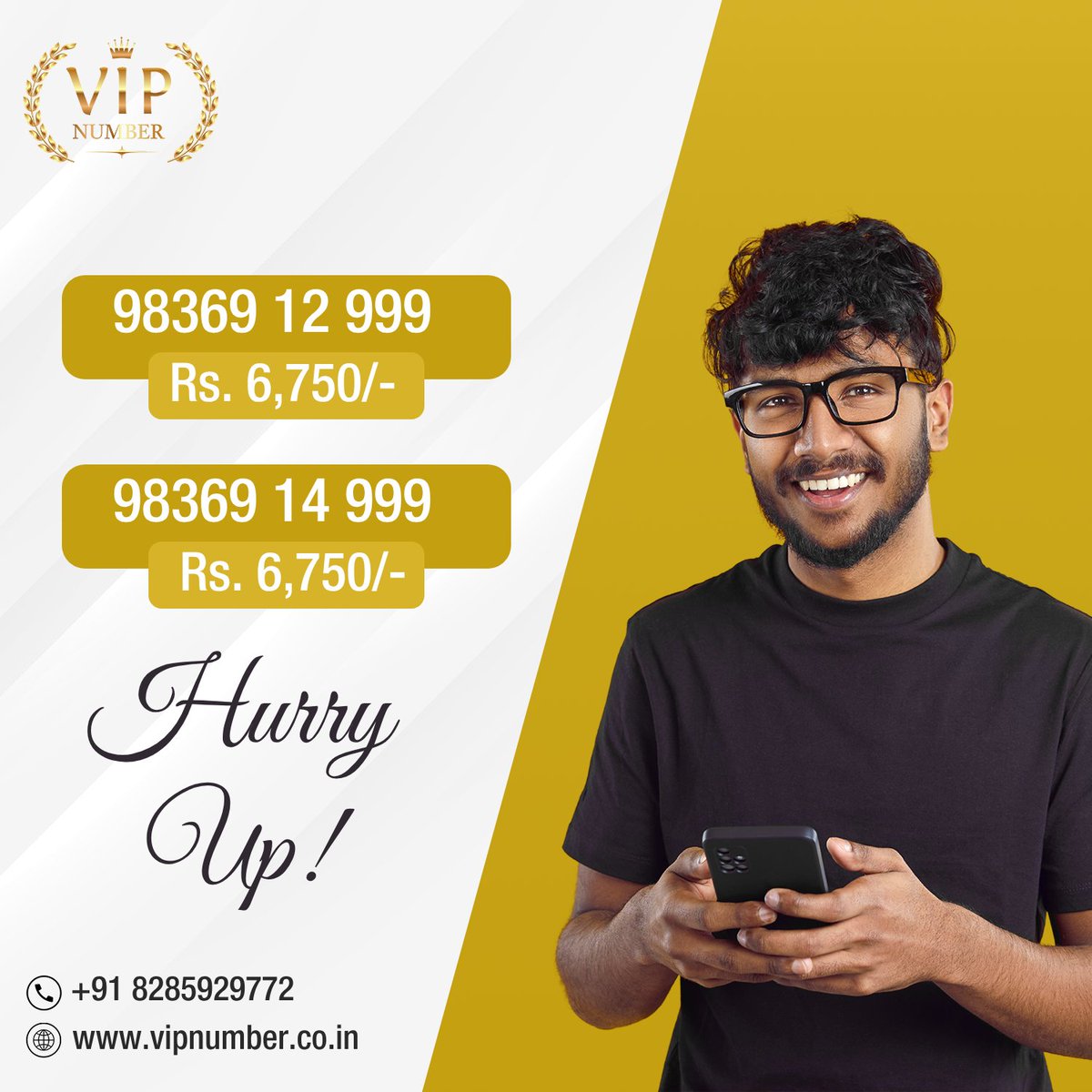 vipnumber315's tweet image. We’re offering exclusive deals on premium mobile numbers that reflect your style, status, or simply your love for easy-to-remember digits.
Visit our website vipnumber.co.in to place your order
#vipnumber #chosenumber #fancynumbers #PremiumNumbers #vipnumberstore