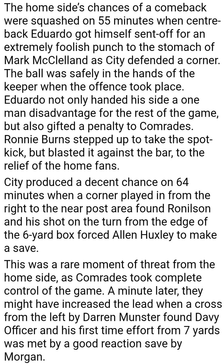 Ballyclare Comrades History tweet media