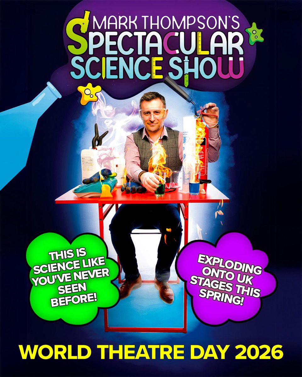 Astronomer_Mark's tweet photo. Happy #WorldTheatreDay! 🎭
Science is fascinating on a page — but on a stage? That’s where it truly comes alive. Here’s to the power of live performance to make people feel the universe. ✨ https://t.co/TdH7mYTBfL
#Theatre #ScienceShow #SpectacularScienceShow https://t.co/1folLLlxDQ