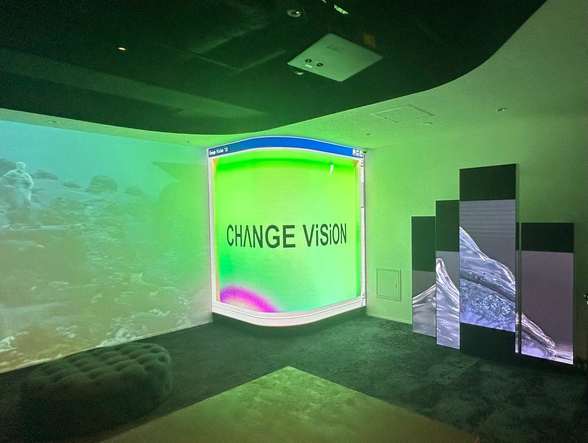 sign_display_'s tweet photo. 原宿・竹下通り近くの3Dビジョン「CHANGE ViSiON Harajuku」など運営するCHANGE ViSiON（株）ショールームへ！
没入感ある #LEDビジョン 群とインテリアやオブジェが空間で溶け合い、デジタルとフィジカルが交差する極上の場。
またレンタルスペースとしても可能な体験型ショールーム！
#CHANGEViSiON https://t.co/kE0wWn9Ary