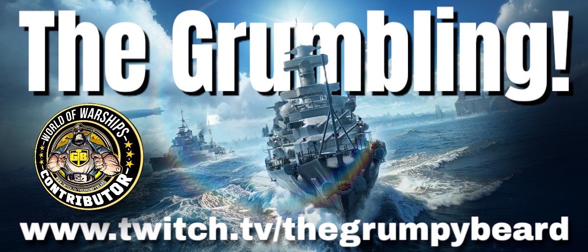 The_GrumpyBeard's tweet image. Happy Grumbling Frijayyay time on @Twitch Playing @WorldofWarships and laughing it off!
I have to say Thanks for yesterday!💘👊 Beast community in the world Beardlings #worldofwarships #Community twitch.tv/thegrumpybeard #BeatCancer #fcancer
