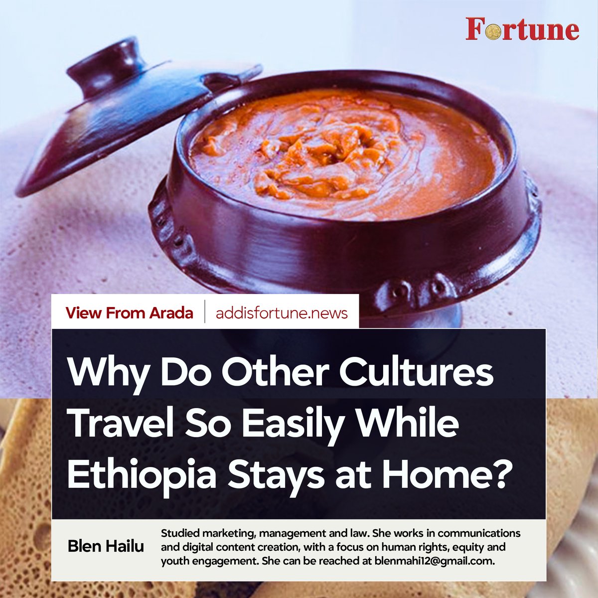 addis_fortune's tweet image. 𝗕𝗟𝗘𝗡 𝗛𝗔𝗜𝗟𝗨: Inside the Indian Embassy compound off Dejazmatch Woldegabriel St., Holi arrived as an assault of colour and sound. Pink, blue, yellow, green and red powders blurred faces and erased distance. #Cultural #Storytelling

Read more - shorturl.at/WbyKQ