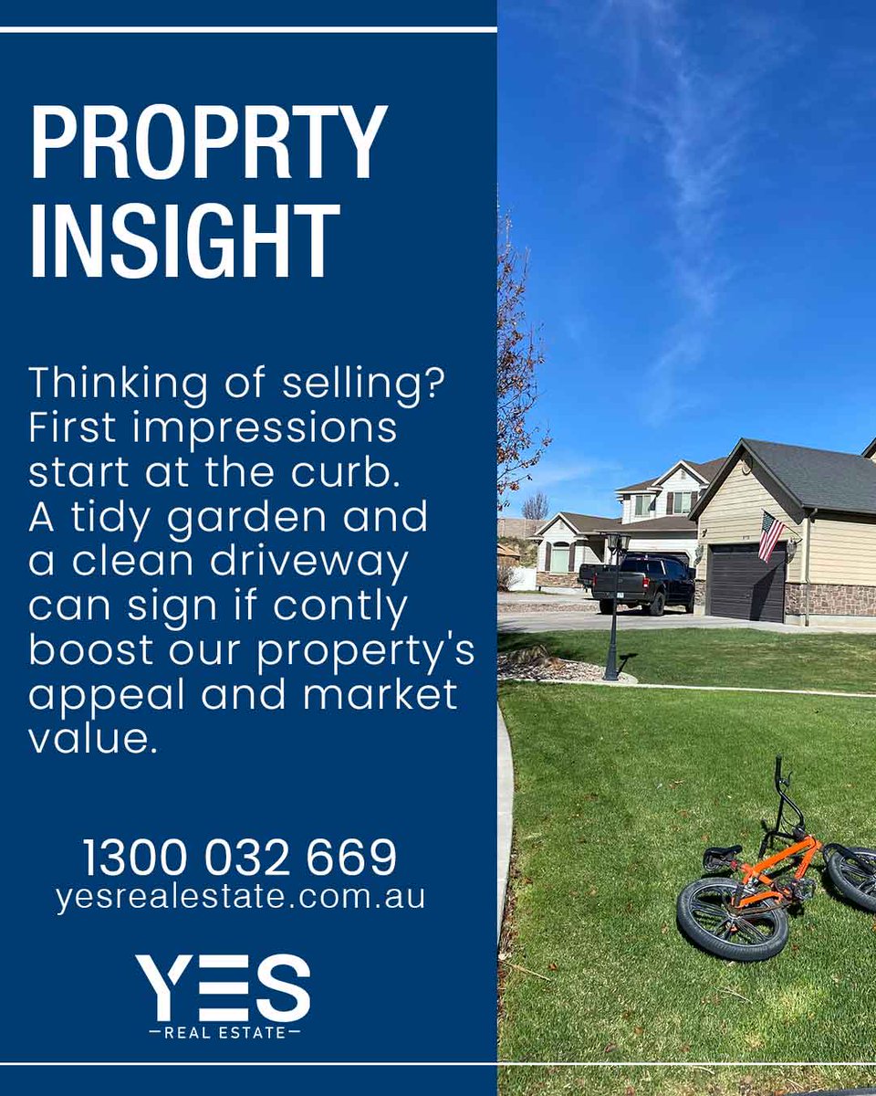 samweerawarna's tweet image. 𝗣𝗥𝗢𝗣𝗘𝗥𝗧𝗬 𝗜𝗡𝗦𝗜𝗚𝗛𝗧‼️

A neat garden, clean driveway, and fresh exterior can instantly boost your property’s value and attract the right buyers. Small upgrades, big impact!

🌐 yesrealestate.com.au

#YesRealEstate #realestate #Propertyinsight #CurbAppeal #melbourne