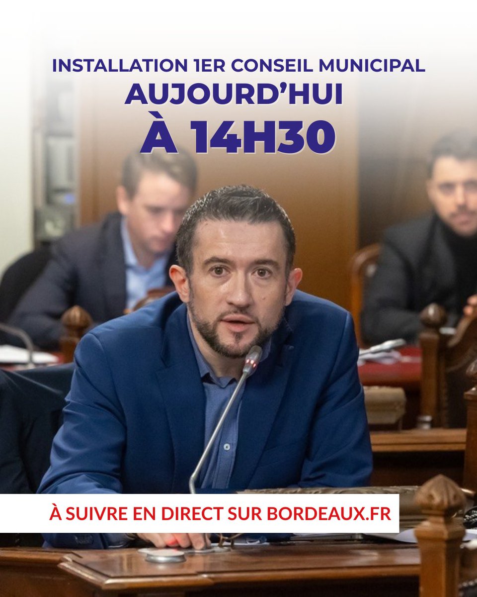 fabienrobert's tweet photo. Ce jour, à 14h30, se déroulera l'installation du premier conseil conseil municipal de notre mandature avec notre nouveau maire @T_Cazenave.

Soyez nombreuses et nombreux à venir y assister ! Je vous dis à tout à l'heure https://t.co/hlDn6vHLmx