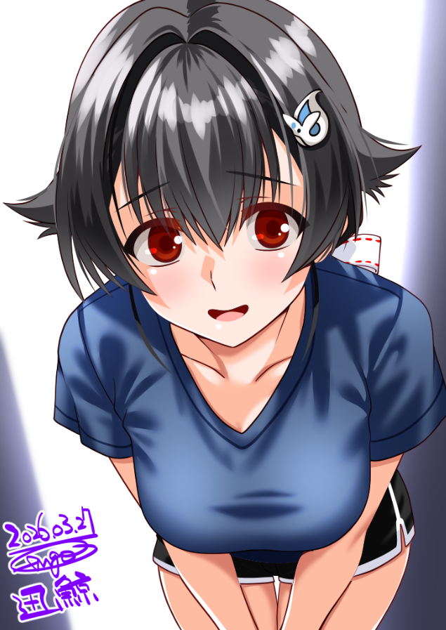 提督のところにやってきた迅鯨ちゃん☆

#艦これ版深夜の真剣お絵描き60分一本勝負 
#艦これ版真剣お絵描き60分一本勝負_20260327 