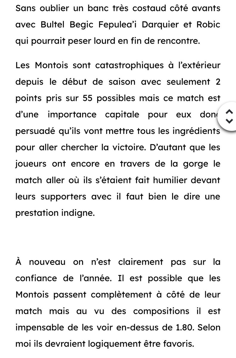 FRFlairBetting's tweet photo. #ProD2 I Carcassonne vs Mont de Marsan
➡️ Mont de Marsan à 2.40 sur Winamax
Pour plus d’analyses de ce type sur Twitter, laissez un ♥️ !
#USCSMR #TeamParieurs #BettingTips https://t.co/9W5SJxFvmY