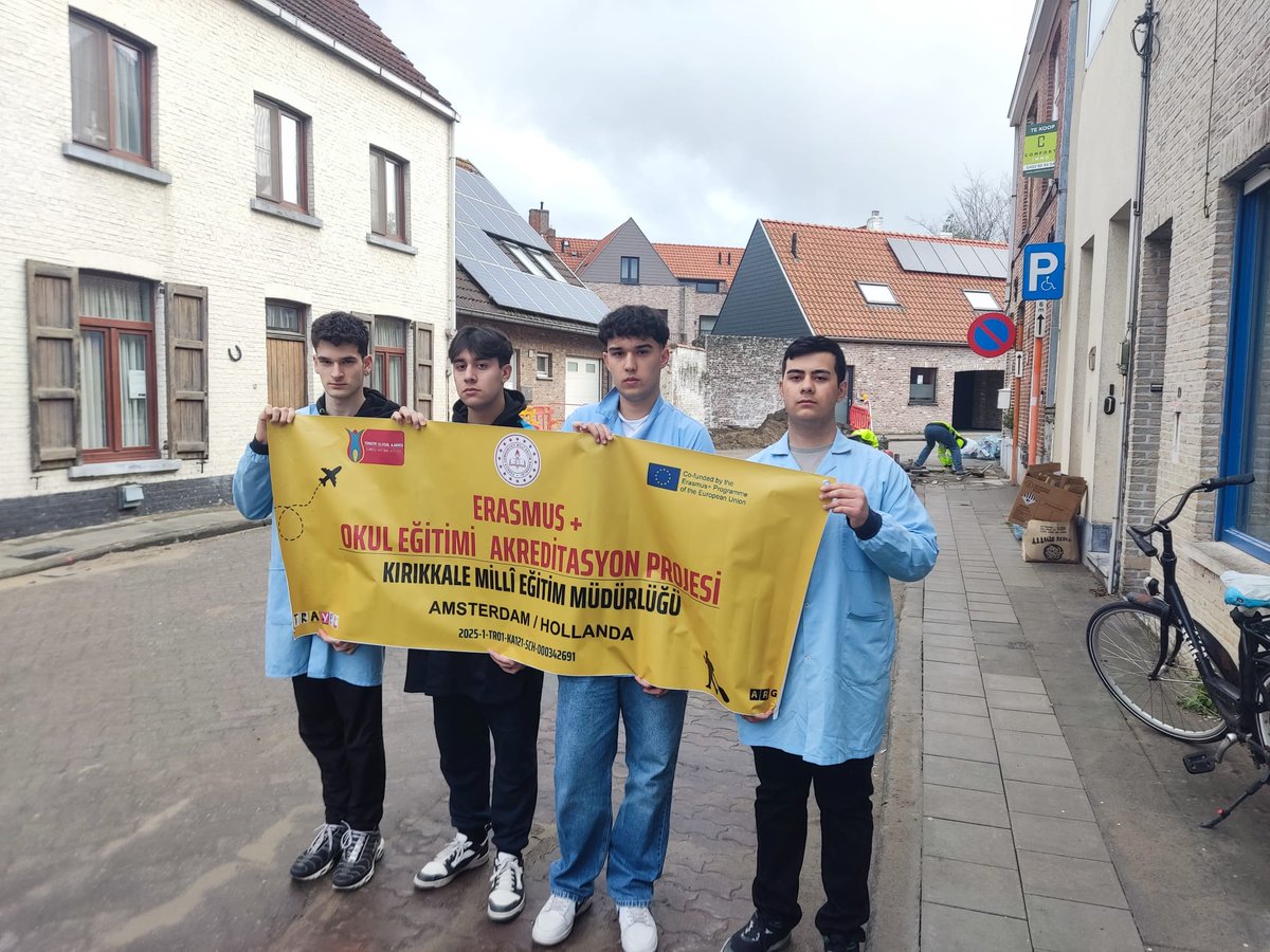 necdet_bagc's tweet photo. Kırıkkale Milli Eğitim Müdürlüğü AR-GE Birimince yürütülen ve Türkiye Ulusal Ajans tarafından hibelendirilen "Erasmus Okul Eğitimi Akreditasyon Projesi" Kapsamında öğrenci ve öğretmenlerimiz Hollanda Amsterdam'da eğitimlerine başladılar. @tcmeb @TC_kkalevalilik @kirikkalemem https://t.co/EQW96l9y6V
