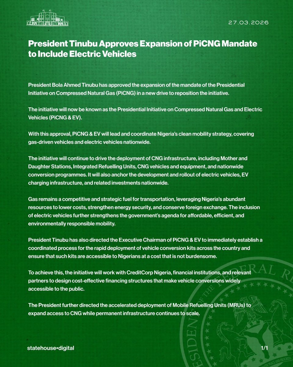 Presidency Nigeria tweet media