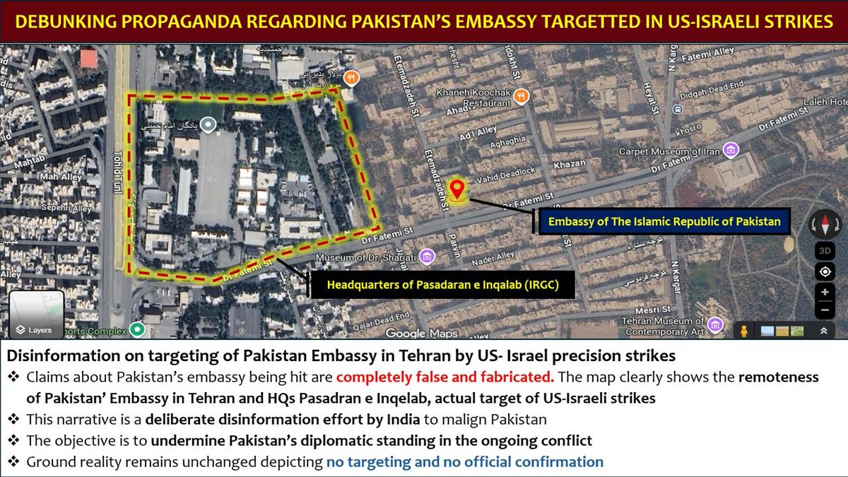 Unverified claims circulate about alleged attack on Pakistan's Tehran embassy linked to IRGC strike