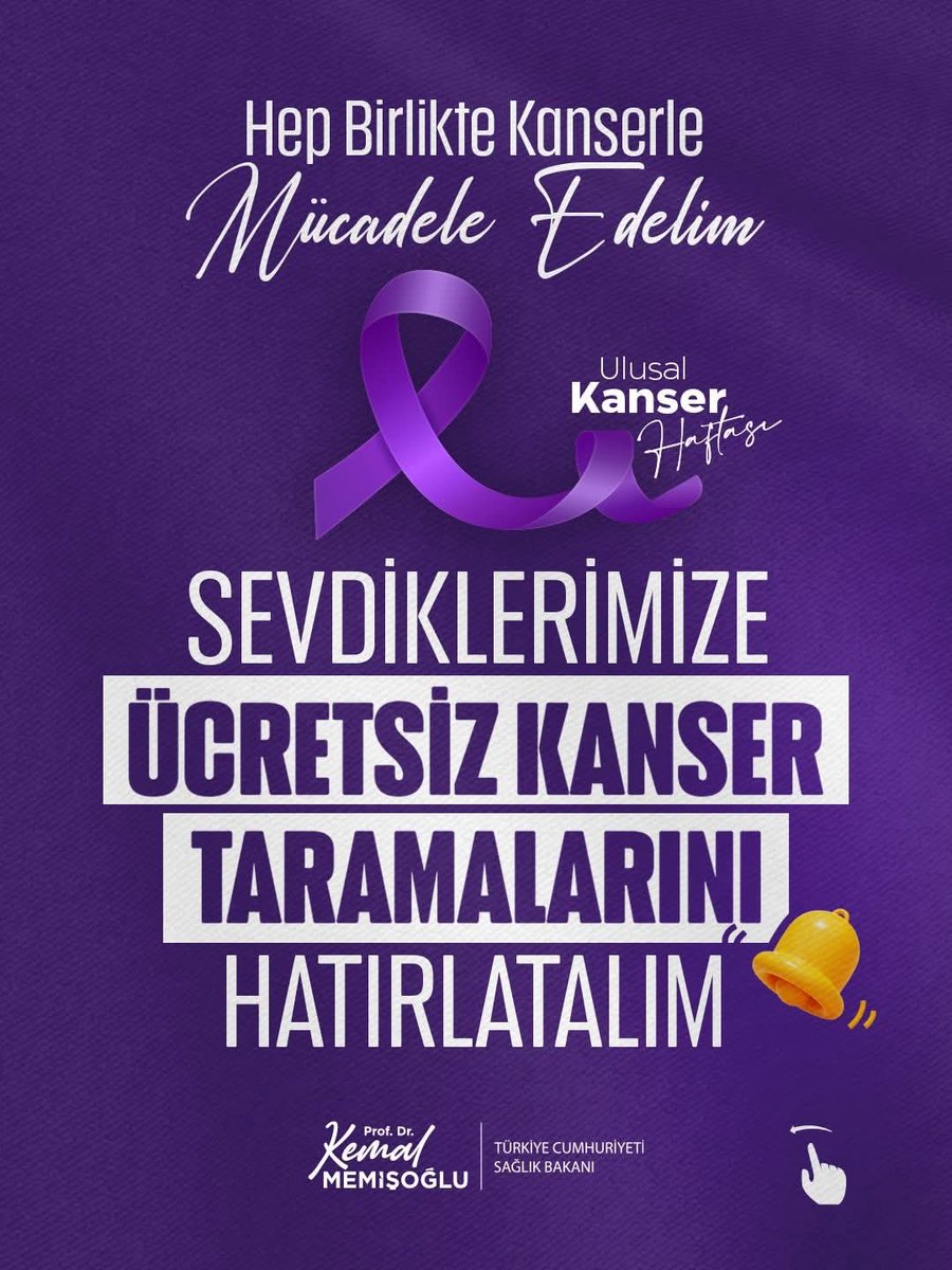 drgbedir's tweet photo. Kanserden değil, geç kalmaktan korkalım.
#ErkenTeşhisHayatKurtarır
#SevdiklerimizeHatırlatalım
#ulusalkanserhaftası https://t.co/7MVUK8tkMz