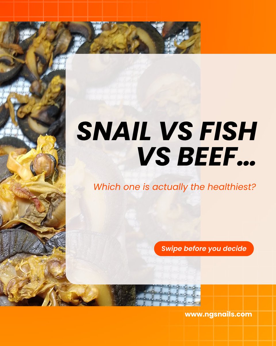 NGsnails's tweet image. The Snail vs Fish vs Beef battle

We compared snail, fish, and beef — and the results will surprise you.
If health was your only concern…
What are you choosing?

🐌 Snail
🐟 Fish or
🥩 Beef

Drop your answer and reason 👇

#healthyeating #snailmeat #trendingtopic