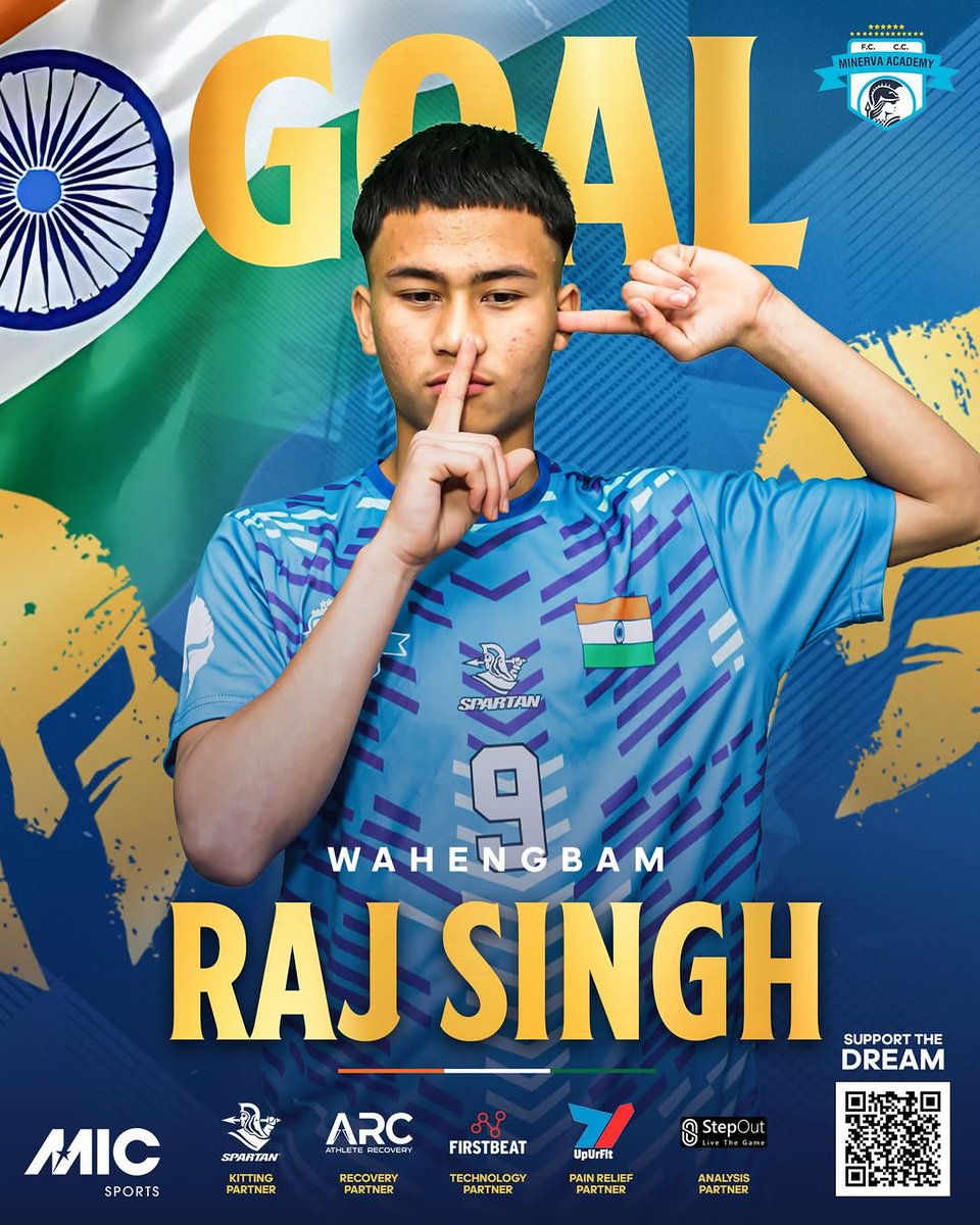 Doppelg40906183's tweet photo. Meet the goal scorers behind the historic victory over Liverpool FC.
Raj Singhโฝโฝโฝ
Md. Azam โฝโฝ
Amrson Singh โฝ
Take a bow @minervapunjabfc.
Hats off @THE_RanjitBajaj sir.
This is a huge and also proud moment as an Indian.
#MICCUP #indianfootball https://t.co/bI63zlz8hy