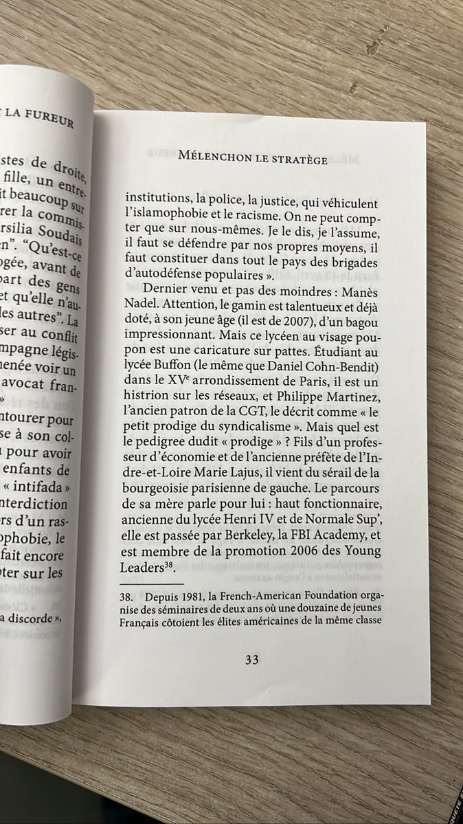 Extrait de mon livre sur Mélenchon et concernant le cas Manès Nadel :
