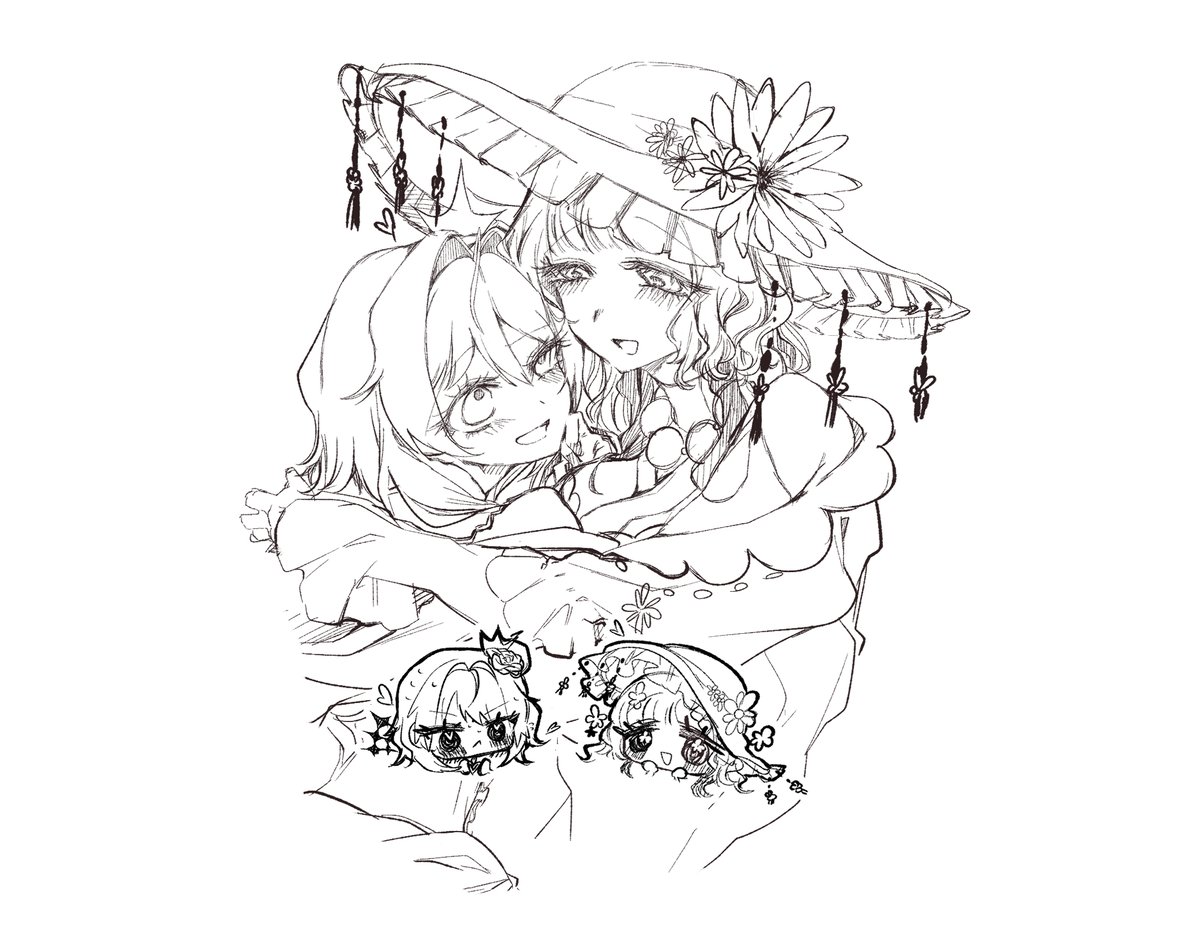 ruku_toa's tweet photo. 深夜・百合百合絵です https://t.co/68hMSdlJSb