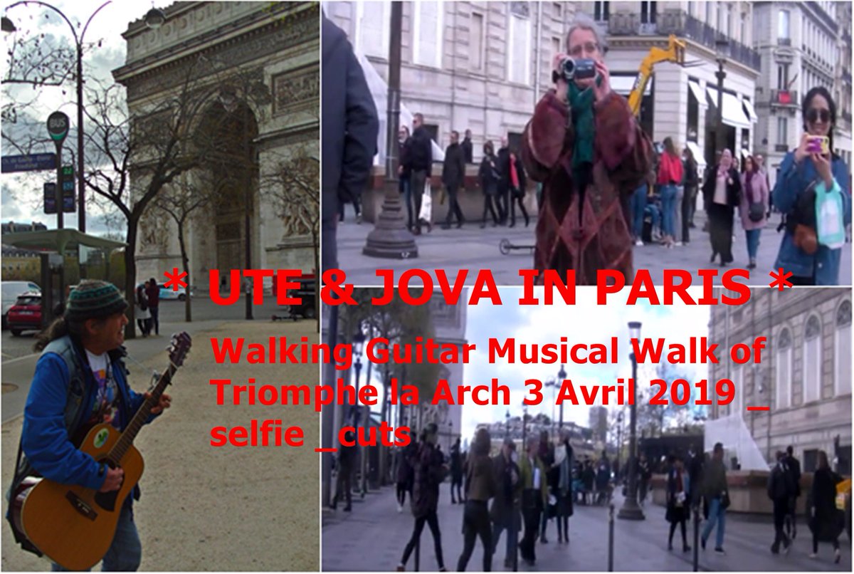 walking_guitar's tweet photo. -
https://t.co/LsrNSEDiHR #musicvideo 🎨 🎸 🎤 🎵 📹
WalkingGuitar Musical Walk of Arc de #Triomphe
3 Avril 2019 * UTE & JOVA IN #PARIS * #3avril #musique
es war echt.. auch wenn i über halbjahrhunderte
in westen bin, but in paris erstes mal! & auch in france
..doch anders https://t.co/mlWzmpZtc7