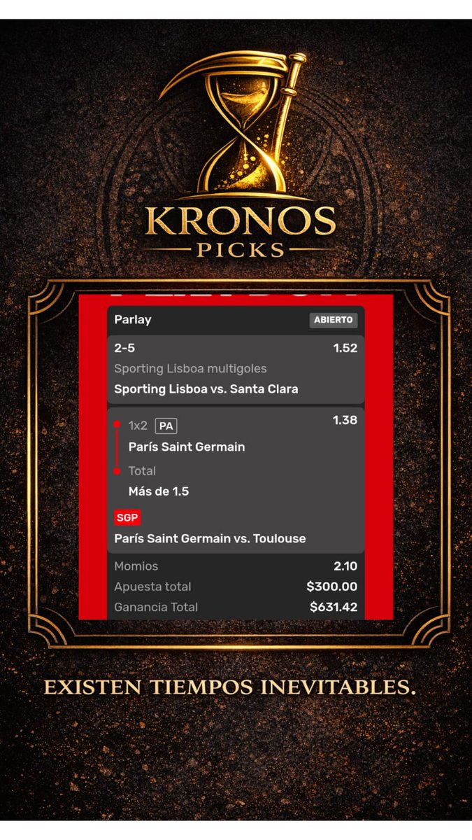 Kronos | Apuestas tweet media