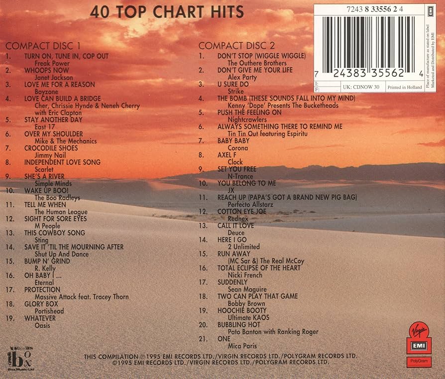 80s90sJukebox's tweet image. April 1995 
"Now That's What I Call Music Vol.30"
#90s