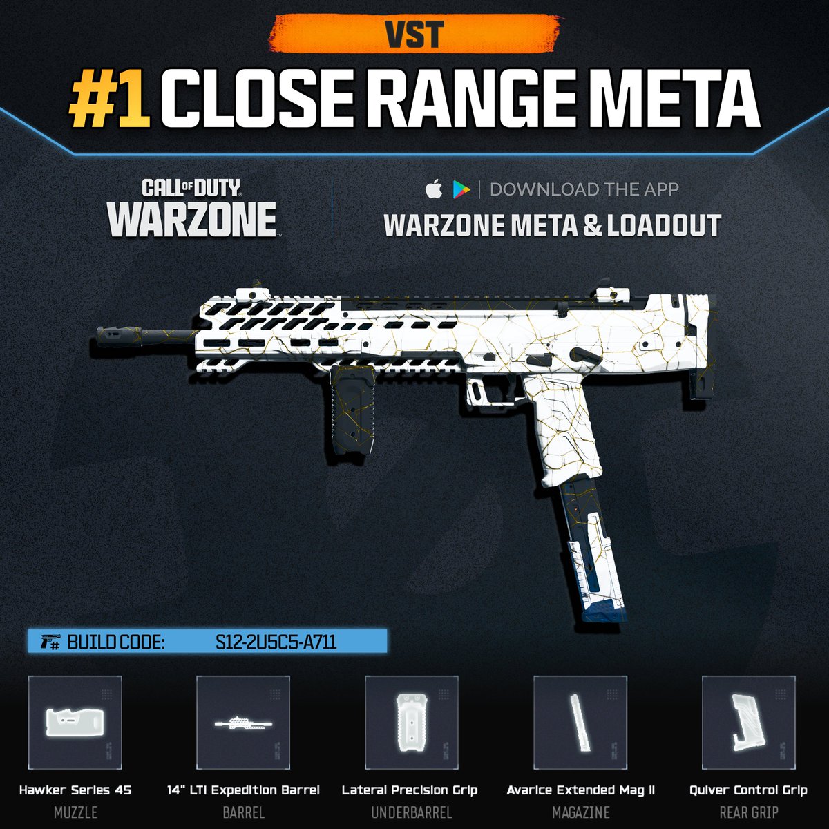 WZStatsGG's tweet image. ‼️🚨 NEW WARZONE META - SEASON 3 🚨‼️

💥 Here are the Absolute Best Loadouts to use in #Warzone after the Season 3 update! 🔥

🥇 #1 Long Range Meta: MK35 ISR
🥇 #1 Close Range Meta: VST
🥇 #1 One-Shot Sniper: HAWKER HX
🥇 #1 Sniper Support: MK35 ISR