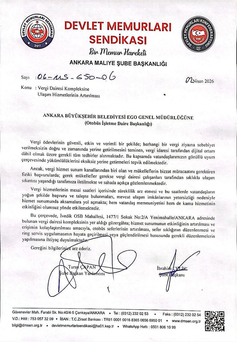 DMS_Buro's tweet photo. Ankara Büyükşehir Belediyesinden, Mayıs ayında bir vergi dairesinin daha dahil olacağı, İvedik Sanayi Bölgesi içerisindeki 3 vergi dairesine hem personel hem de vatandaşlarımızın ulaşımı için ek seferler konulması talep edilmiş ve böylece toplamda 6 sefer eklenmesi sağlanılmıştır https://t.co/Fpg5iJmRBm