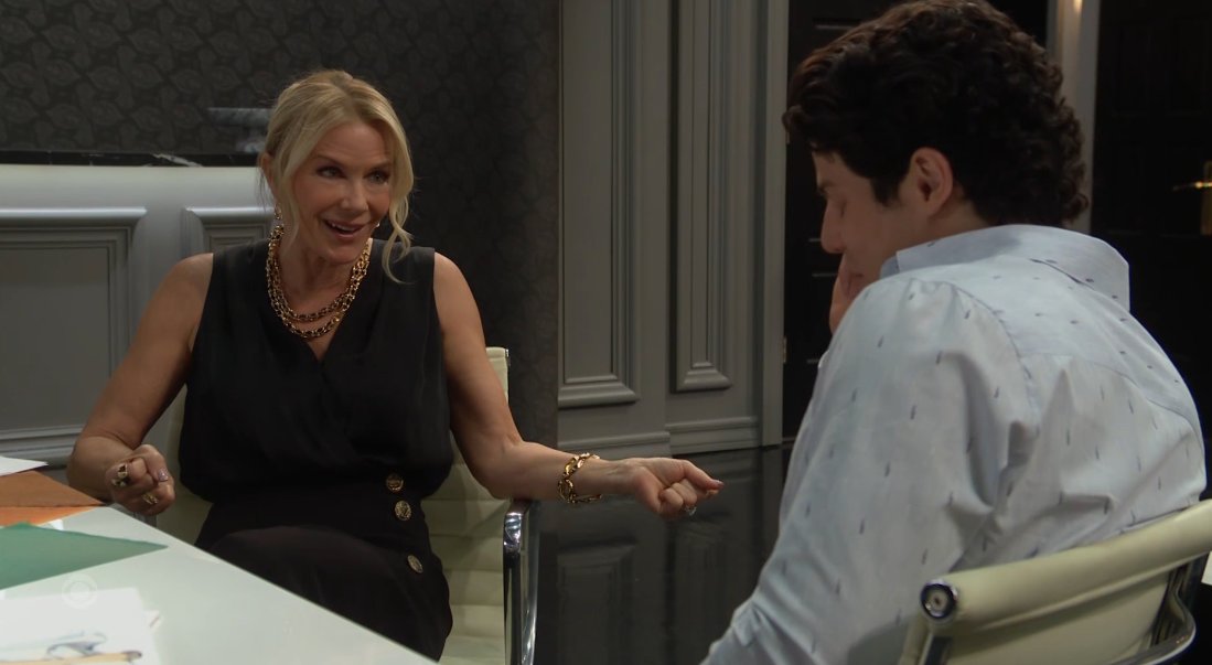 TheSpoilerGirl's tweet image. It's almost like Brooke has the hots for her son. #Boldandbeautiful