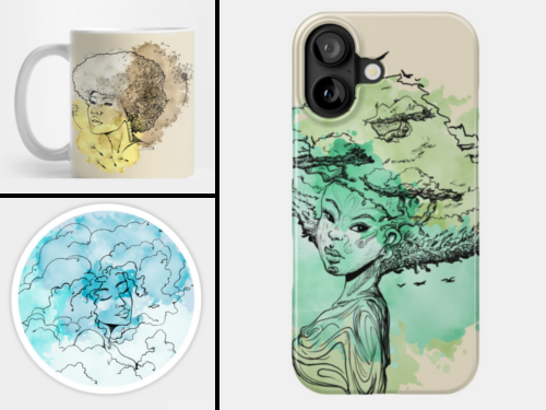 Puffs_N_Stuff's tweet photo. Finally in time for #spring my #watercolor and #nature inspired series is complete for my lovely #afros! You can check them out and other designs in my #TeePublic store: https://t.co/N7c2me2XPj 🥰💐🌳 https://t.co/OjnWCtb2EE