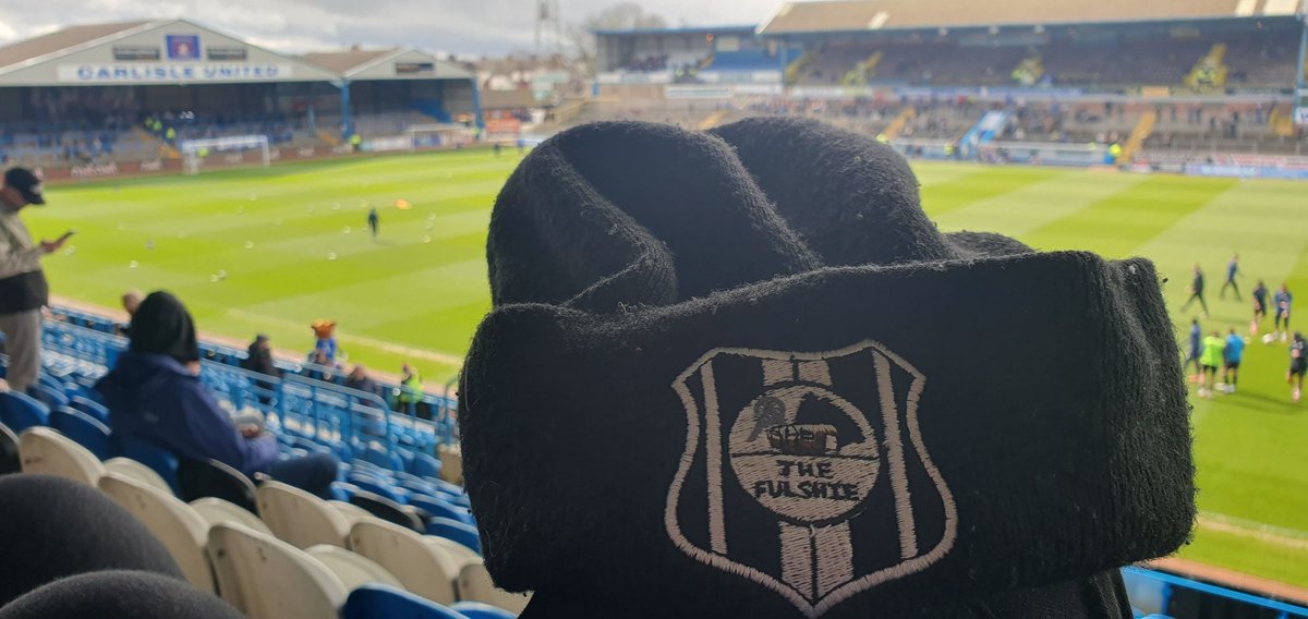 AndTerraces's tweet photo. Fulshie on tour, this time at Brunton Park 🏟
@officialcufc @TheFulshie 
#groundhopping #footyadventures https://t.co/sRf74yd5gk