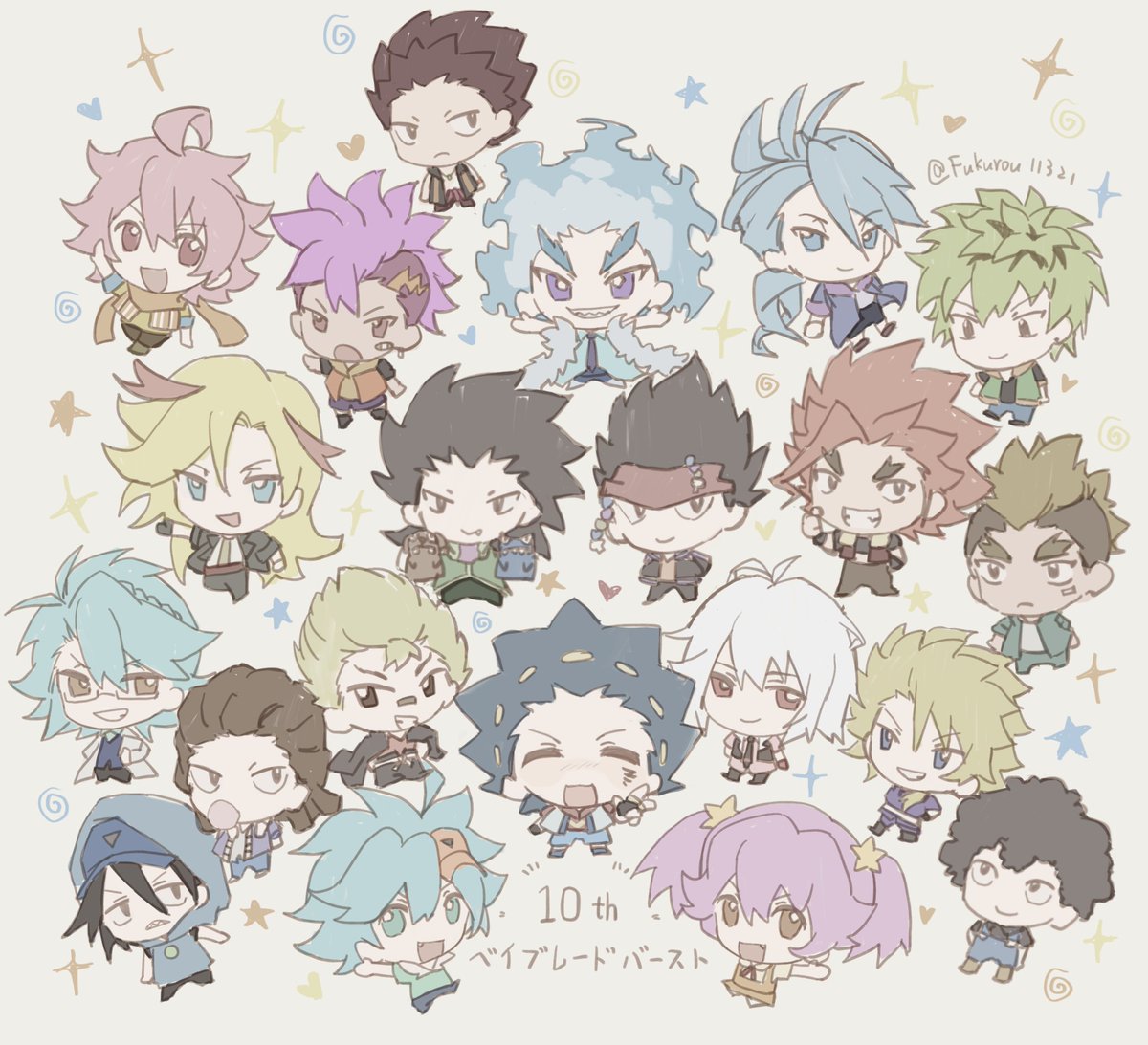 アニメの放送開始10周年！おめでとう🎉🎉🎉
#ベイブレードバースト