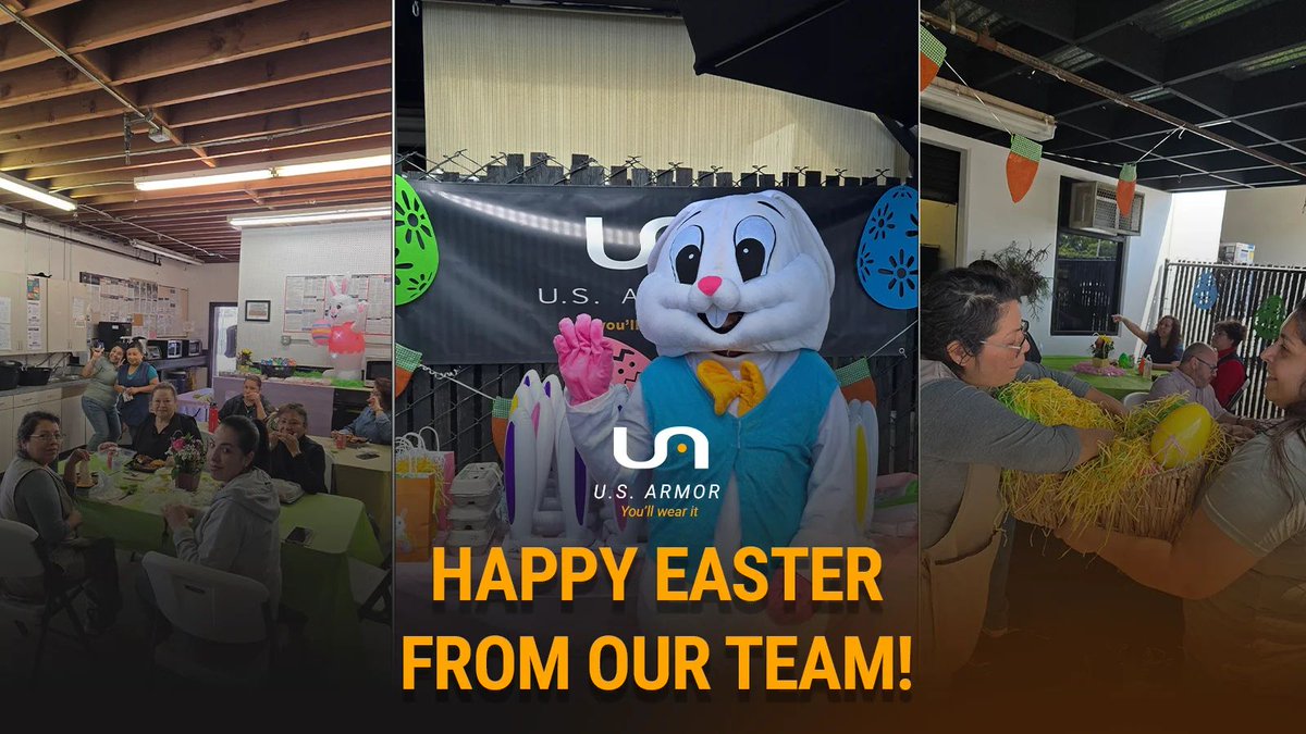 US_Armor's tweet photo. Happy Easter from all of us at US Armor. 🐣
Wishing you a safe and joyful day. https://t.co/nGoYCjjn4m