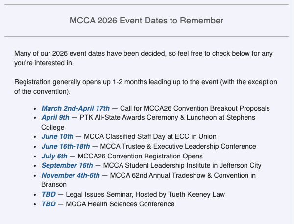 Missouri Colleges 💙 tweet media