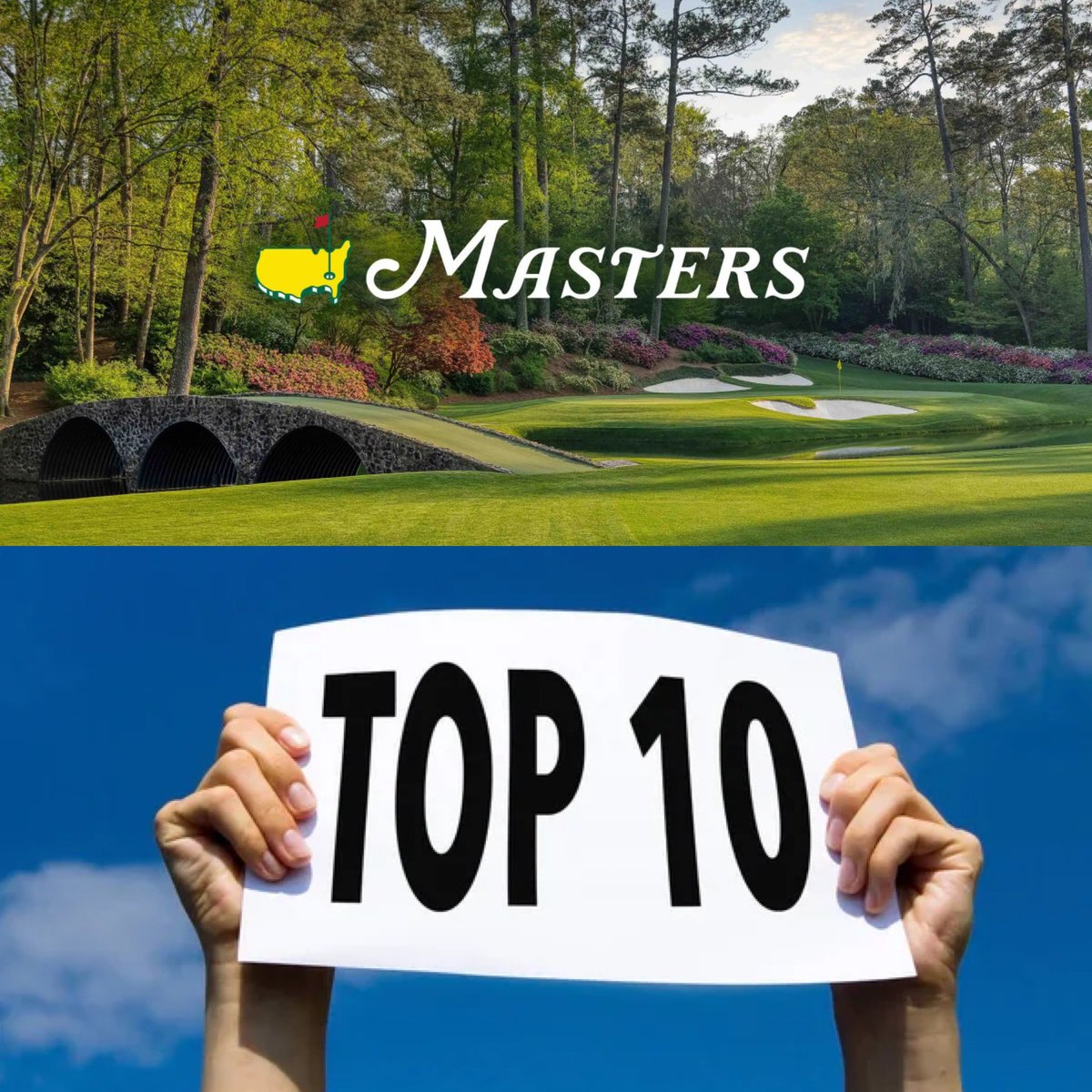 MY TOP 10 GOLFERS I THINK CAN FINISH TOP 10  IN THIS YEAR 2026 MASTERS 

1. Scottie scheffler  
2. Bryson Dechambeau 
3. Ludvig Aberg 
4. Patrick reed 
5. Viktor hovland 
6. Xander Schauffle 
7. Tyrell hatton 
8. Tommy Fleetwood 
9. Sam burns 
10. Cameron young