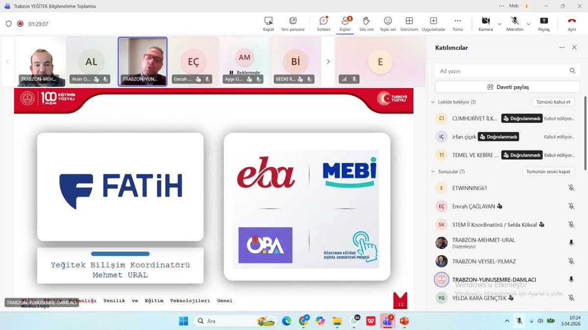 Trabzon MEM YEĞİTEK Şubesi tweet media