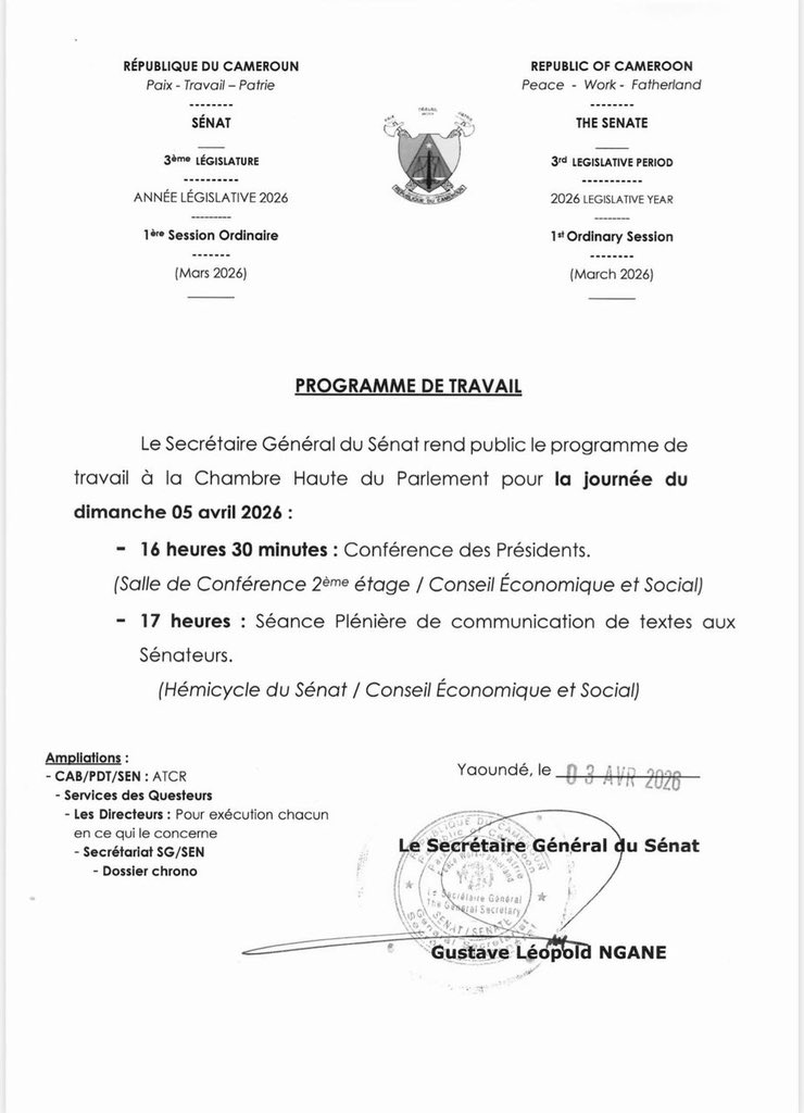 JDC_Fr's tweet image. 🛑 Sénat : programme de travail pour la journée du dimanche 05 avril
#senat