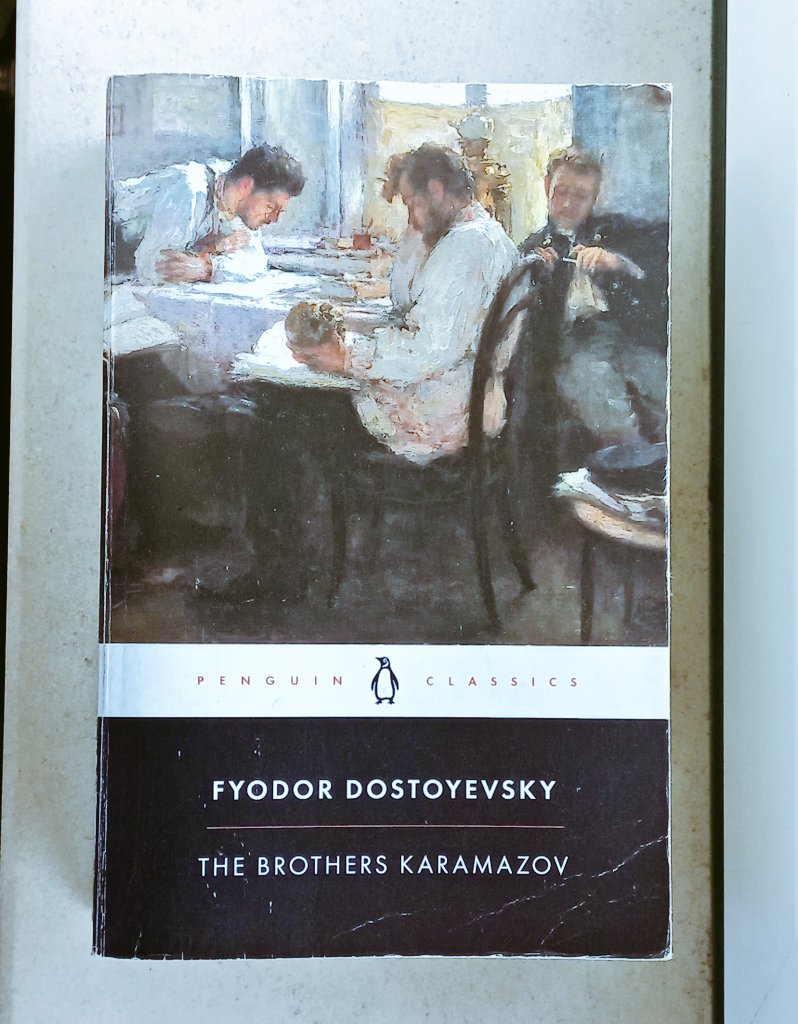 the_book_land's tweet photo. When I first read The Brothers Karamazov in high school, I thought it was the greatest novel ever written. Yet I hadn't read that much.

But now, so many books later, the more I reread it, thumb through it, think about it, write about it, discuss it with other people - the more I am convinced that it is, really, the greatest novel ever.

'Hurrah for Karamazov!'