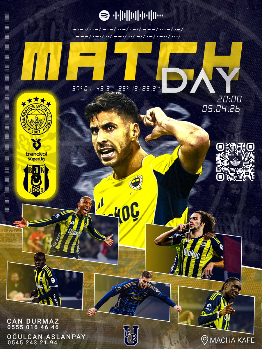 UFBCukurova's tweet photo. 1907 ÜNİFEB Çukurova Üniversitesi örgütlenmesi olarak Fenerbahçe - Beşiktaş karşılaşmasını izlemek için Macha Kafe’de toplanıyoruz. https://t.co/WJOB5F50zI