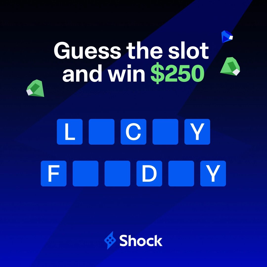 It's Good Friday and we're making it even luckier 🍀

Guess the slot name and walk away with $250 — 5 winners

Make sure to:

❶ Follow <a href="/ShockCasino/">Shock.com</a> 
❷ Like &amp; RT
❸ Drop your guess + username below

Picking winners tomorrow ⚡️