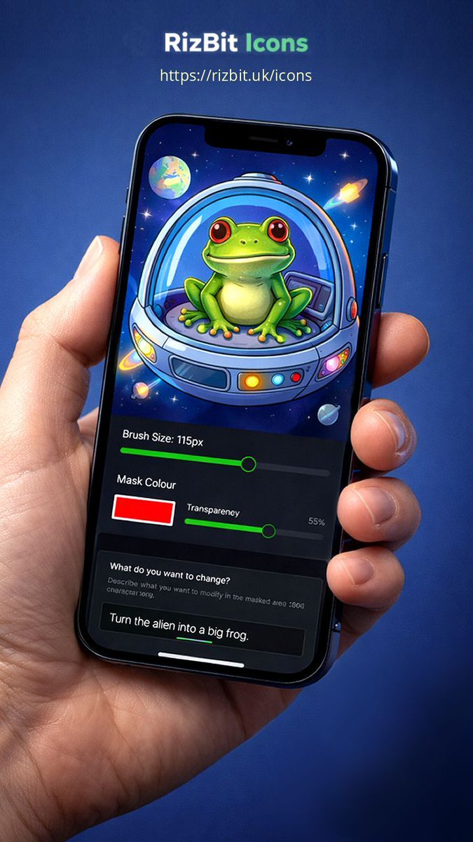RizbITUK's tweet image. 🎨 Calling all app creators! Transform your designs with RizBit Icons! Generate stunning logos &amp;amp; icon sets in a snap. Perfect for iOS &amp;amp; Android. Free to use with AI-powered features. Start creating today 👉 rizbit.uk/icons #AppDevelopment #DesignTools #IndieDev