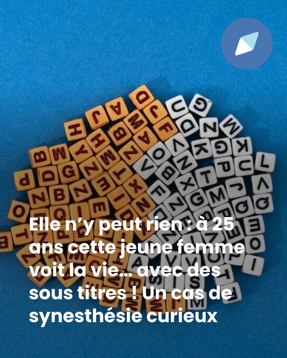 Elle n’y peut rien : à 25 ans cette jeune femme voit la vie… avec des sous titres ! Un cas de synesthésie curieux
➡️ l.doctissimo.fr/F76