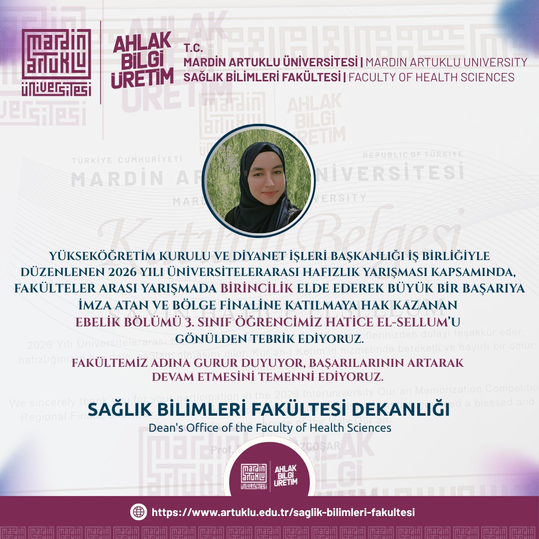 MAÜ SAĞLIK BİLİMLERİ FAKÜLTESİ tweet media