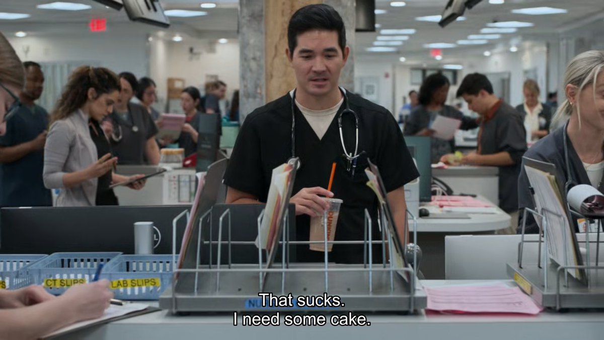 aozorawaltz's tweet image. this scene was hilarious but i feel like it also spoke volumes about how robby is doing right now. he didnt want cake, or even just a signed card as a reminder that there are people thinking about him. no ending his last shift on a good note. he just wants to leave and be gone