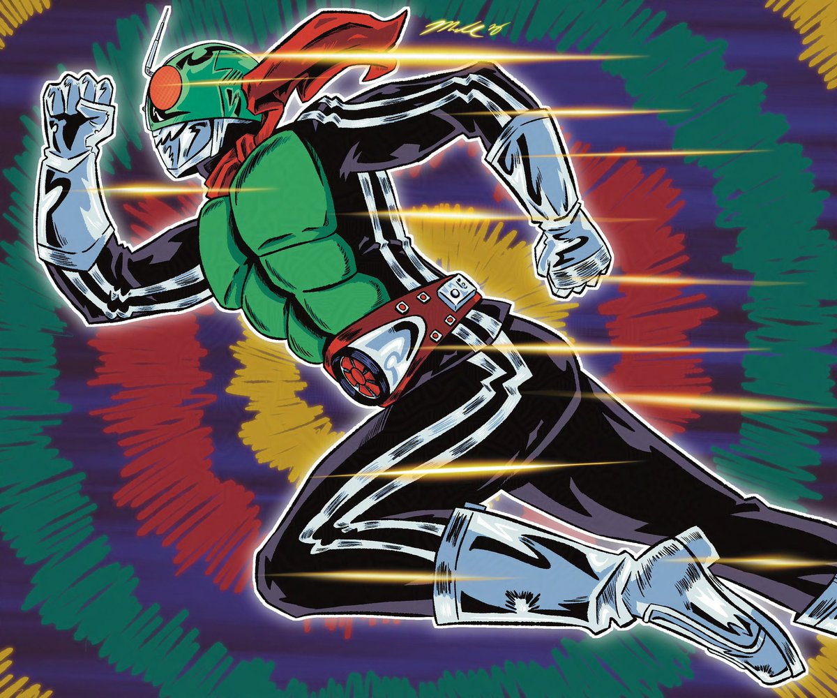 TheGraveyardArt's tweet photo. “Takeshi Hongo is the cyborg known as Kamen Rider. He was remodeled by Shocker, an evil organization bent on ruling the world. Kamen Rider stands against them for the sake of all humanity.”
Happy 55th Anniversary, Kamen Rider!!
– M
————————————
#kamenrider #kamenrider55 https://t.co/zGAWxFj3BU
