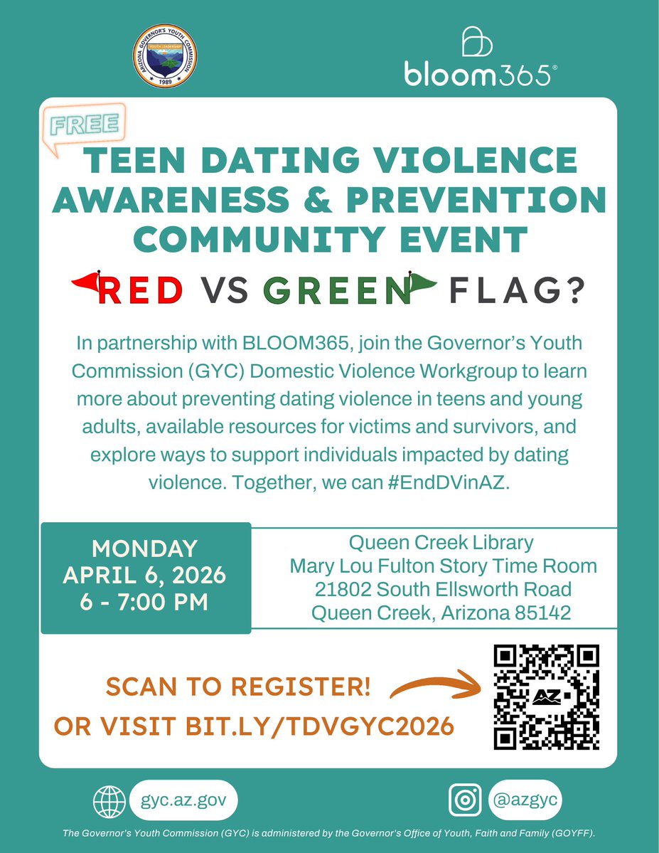 Arizona Governor's Office of Youth, Faith & Family tweet media