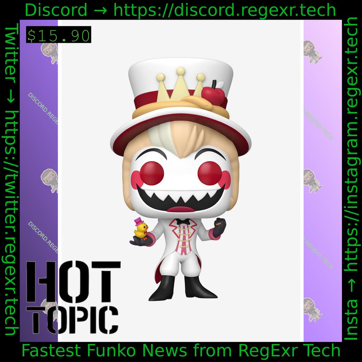 #funko  Hazbin Hotel Animation Lucifer &amp;amp; The Magic-tastical Backflipping Rubber Duck Hot Topic 
Link->dpbolvw.net/click-8743465-…
#ad 17:53:32 2026-04-03 UTC