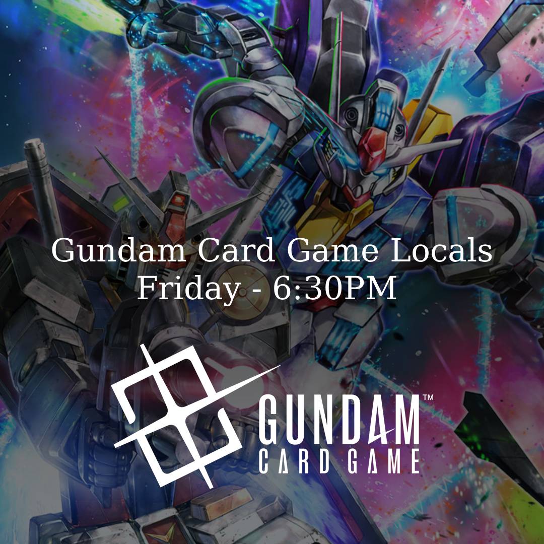 Dragonworldgam1's tweet photo. Launch into the Gundam Card Game!

Win official promos, meet fellow fans, and show off your skills at Gundam locals!

#gundam #gundamcardgame #cardgames #tabletopgaming #brampton #animecommunity #tcg #localtournament #canadiangamers #dragonworldgames #playlocal https://t.co/d6lCBawxRb