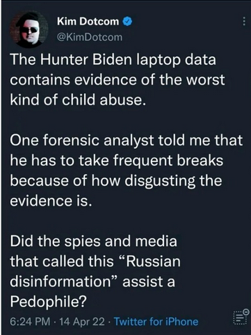 HateTheMachine's tweet image. That's #JoeBiden who was listed as '#PedoPeter' in #HunterBiden Phone List
ibtimes.sg/joe-biden-list…
x.com/GovPressOffice…