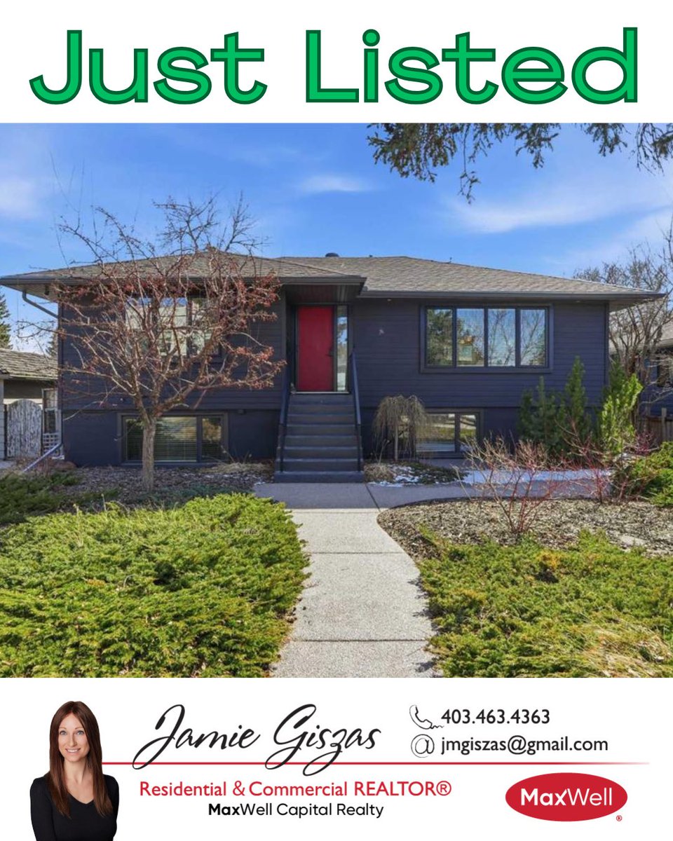 JamieGiszas's tweet photo. Just Listed in Richmond, SW Calgary! Full details: https://t.co/aeDTePxL9X
Jamie Giszas
REALTOR
MaxWell Realty, Calgary AB
C: 403-463-4363
E: jmgiszas@gmail.com
#yyc #calgary #yycre #calgaryre #yycrealestate #calgaryrealestate #calgaryrealtor #yycrealtor #calgaryrealtors https://t.co/pk0iD10Hoe