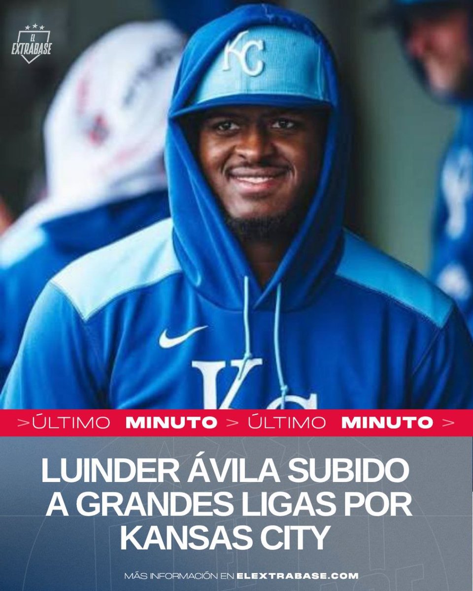 ElExtrabase's tweet photo. Luinder Ávila fue subido a Grandes Ligas por los Reales de Kansas City y abrirá esta noche contra los Cerveceros de Milwaukee. 

Ávila, de 24 años, fue miembro fundamental del bullpen del @TeamBeisbolVe en el @WBCBaseball. 

#FountainsUp | #ElExtrabase⚾️🇻🇪 https://t.co/xrdDNO6E1c